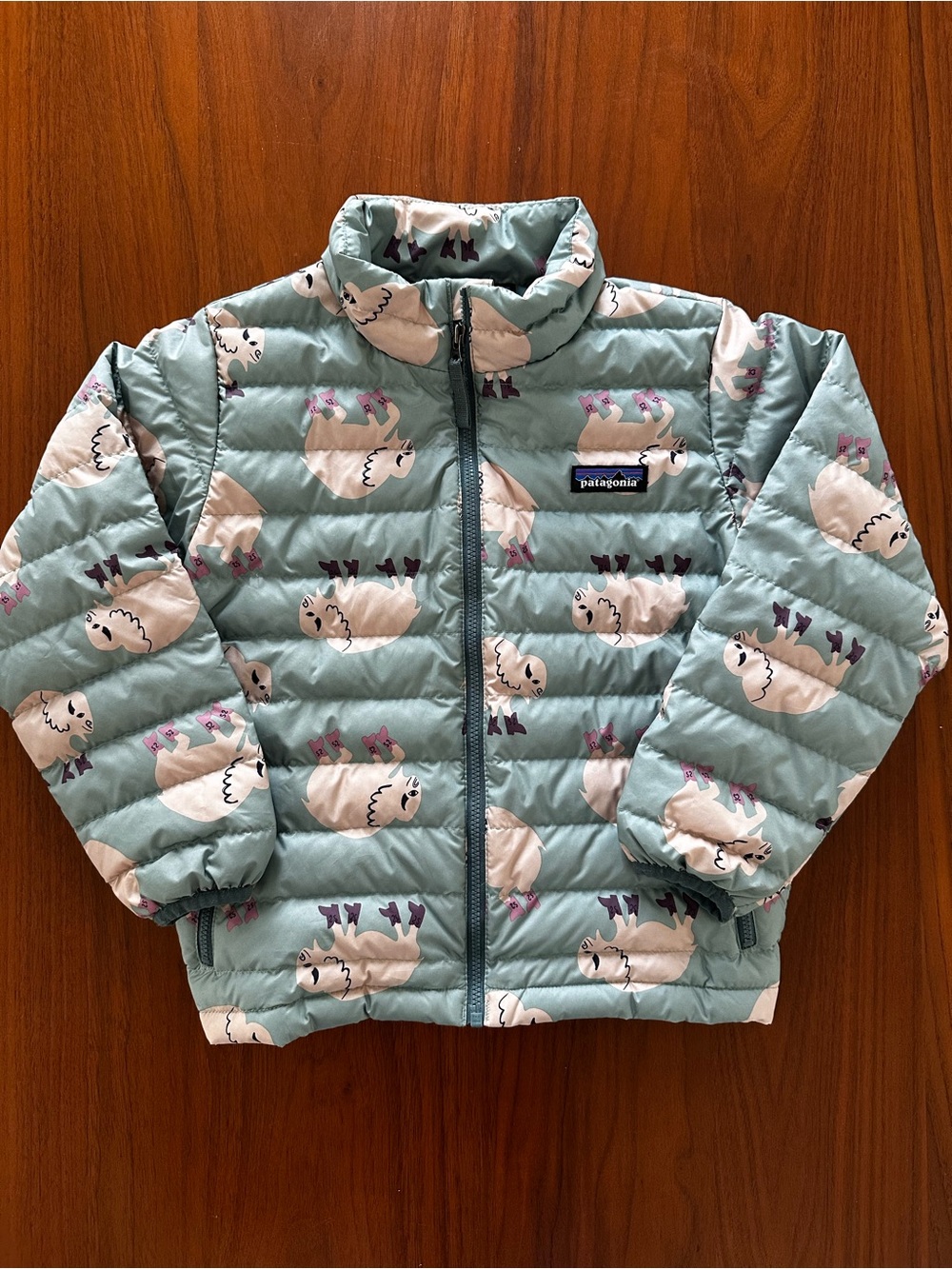 Patagonia Let’s Roam Kids Bison Buffalo Puffer Jacket size 5T